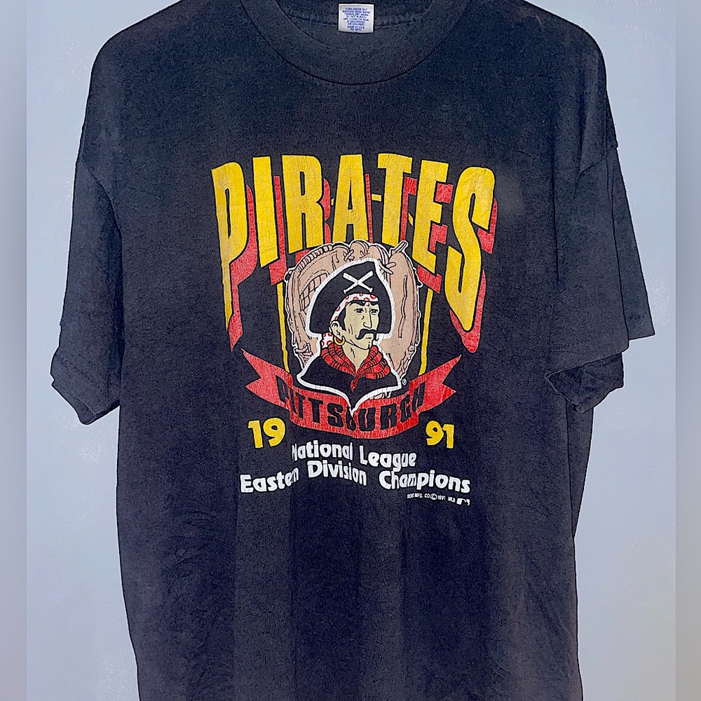 Vintage 1991 Pittsburgh Pirates Champions T Shirt L
